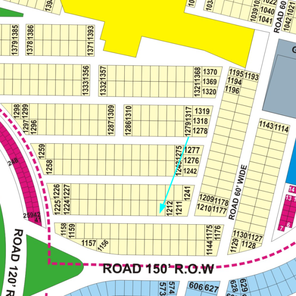 D-1213 Plot For Sale In DHA Phase 9 Prisim Lahore-1