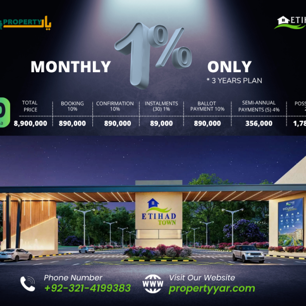 10 Marla Plot File Available In Etihad Town Phase 3 Lahore-1