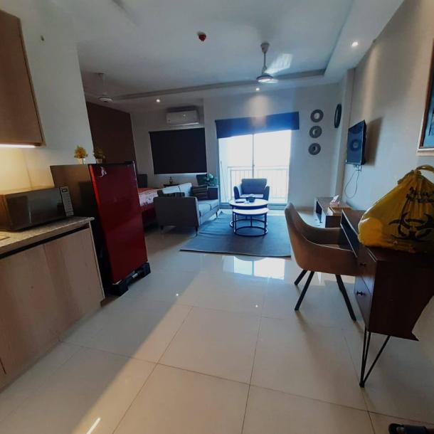 For Rent Defence Luxuery studio Apartment Near DHA Phase 4 Ring Road Lahore.-4