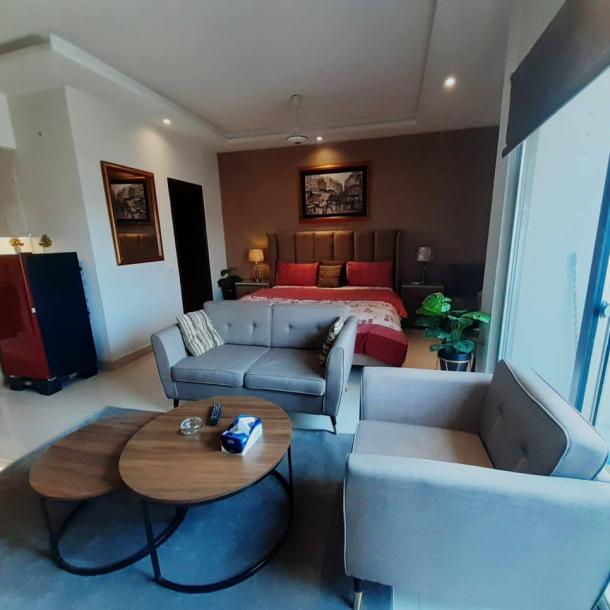 For Rent Defence Luxuery studio Apartment Near DHA Phase 4 Ring Road Lahore.-3