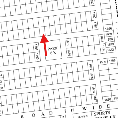 Facing Park 1 Kanal Pair Plots (V1178+1179) Demand 8 Crore Near To Sports Complex on 50 Feet Road Available For Sale In DHA Lahore Phase 8 Sector V
