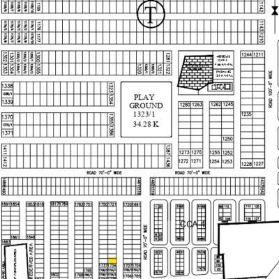 10 Marla Plot For Sale T-1733 Demand 170 Lac In DHA Phase 7