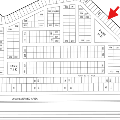 1 Kanal facing park Plot Is Available For Sale In DHA Lahore