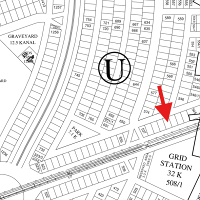 Best Investment Pairs Plots (U-540+541) Demand 7.25 Crore Close To 7 Kanal Park on 100 Feet Wide Road Available For Sale In DHA Lahore Phase 8 Block U