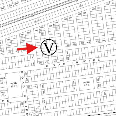(V-694) 1 Kanal Plot Demand 4.45 Crore Close To Park, Masjid And School On 40 Feet Road Is Available For Sale In DHA Lahore Phase 8 Block V