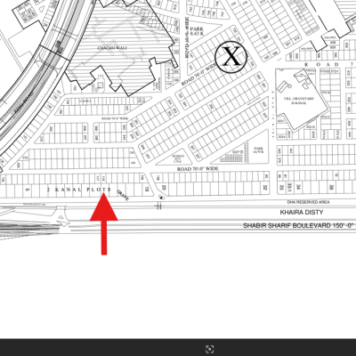 (X-14) 2 Kanal Corner Plot Demand 14 Crore on 50 Feet Road Close To Park And Commercia Area Is Available For Sale In DHA Lahore Phase 8 Sector X