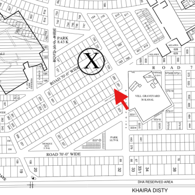 1 Kanal Pair Plots (X-279+280) Demand 7.40 Crore Prime Location On 50 Feet Road Near To Mosque And Park Available For Sale In DHA Lahore Phase 8 Sector X
