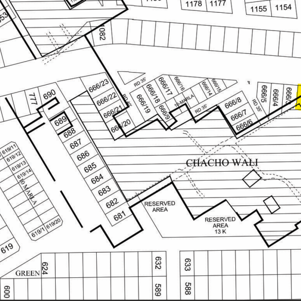 2 Kanal Pair Plot For Sale X-666/1+666/2 Demand 590 Lac In DHA Phase 8-1