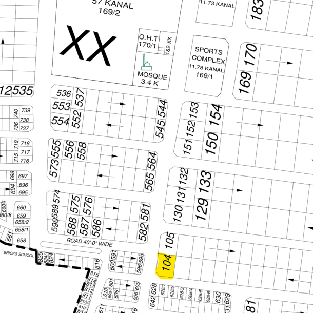 1 Kanal Corner Plot for Sale XX-104 Demand 535 Lac In DHA Phase 3-1
