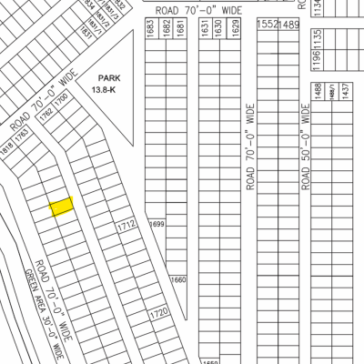 1 Kanal Plot For Sale Y 1756- Demand 230 Lac In DHA Phase 7