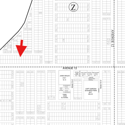 1 Kanal Excellent Location plot Is Available For Sale In DHA Lahore